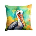 thumbnail image 2 of Carolines Treasures DAC4023PW1414 14 x 14 in. Unisex Hippie Animal Pelican Polyester Fabric Throw Pillow, 2 of 2