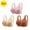 3pcs-Pink/Khaki/Brown, variant on GERsome Plus Size Supportive Bras for Women Full Coverage Womens Bras Comfortable Wireless Bras Mesh Breathable Everyday Bras Pack of 3 Assorted Color 2Red/Black XXXL