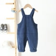thumbnail image 4 of Krdevn Girls Corduroy Romper Jumpsuit for Toddlers and Soft Casual Overalls Playwear Outfit with Adjustable Straps and Pockets,18-24 Months, 4 of 4
