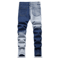 thumbnail image 2 of Boy's Stretch Fit Ripped Destroyed Jeans Pants Cargo Pants Classic Elastic Waist Straight Leg Multi-Pockets Comfy Kids Pants for Boys, 2 of 3