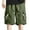 A_ Army Green, variant on YLSDY Fashion Cargo Shorts for Men Elastic Waist Zipper Relaxed Stretch Lightweight Work Shorts Casual 2025 Summer Tactical Pants Black M