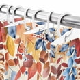 thumbnail image 7 of Shower Curtains for Bathroom-72"x78",Thanksgiving Orange Pumpkin Fall Leaves Waterproof Bath Curtain Shower Curtain Set, 7 of 7