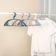 thumbnail image 5 of Non Slip Clothes Hangers, Heavy Duty Plastic Hangers, Space Saving Garment Hangers for Drying Wet Clothes, No Shoulder Bumps, 10 Pack, 5 of 5