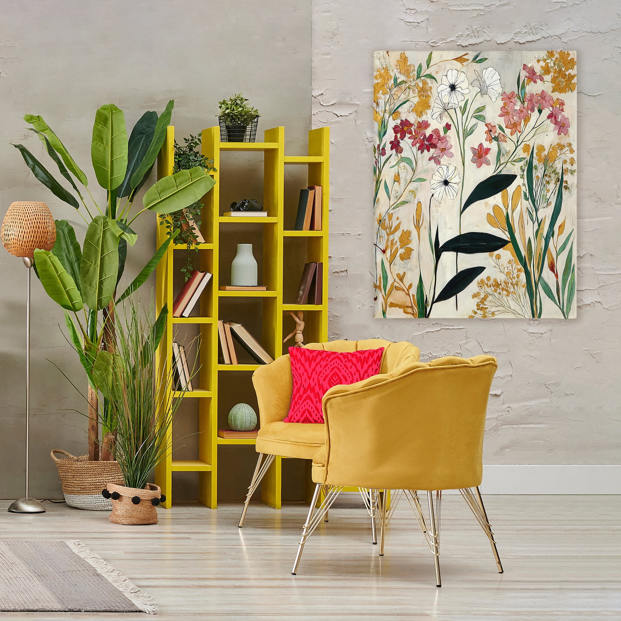 Vintage Playful Botanicals Canvas Wall Art, design by Annabelle Hall