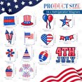thumbnail image 3 of Yhmxh 14 Pcs Memorial Day Refrigerator Magnets Set, 4th of July USA Flag Magnets Patriotic Decor, Independence Day Decorative Car Magnetic Stickers for Fridge Metal Door Mailbox Locker Decoration, 3 of 6