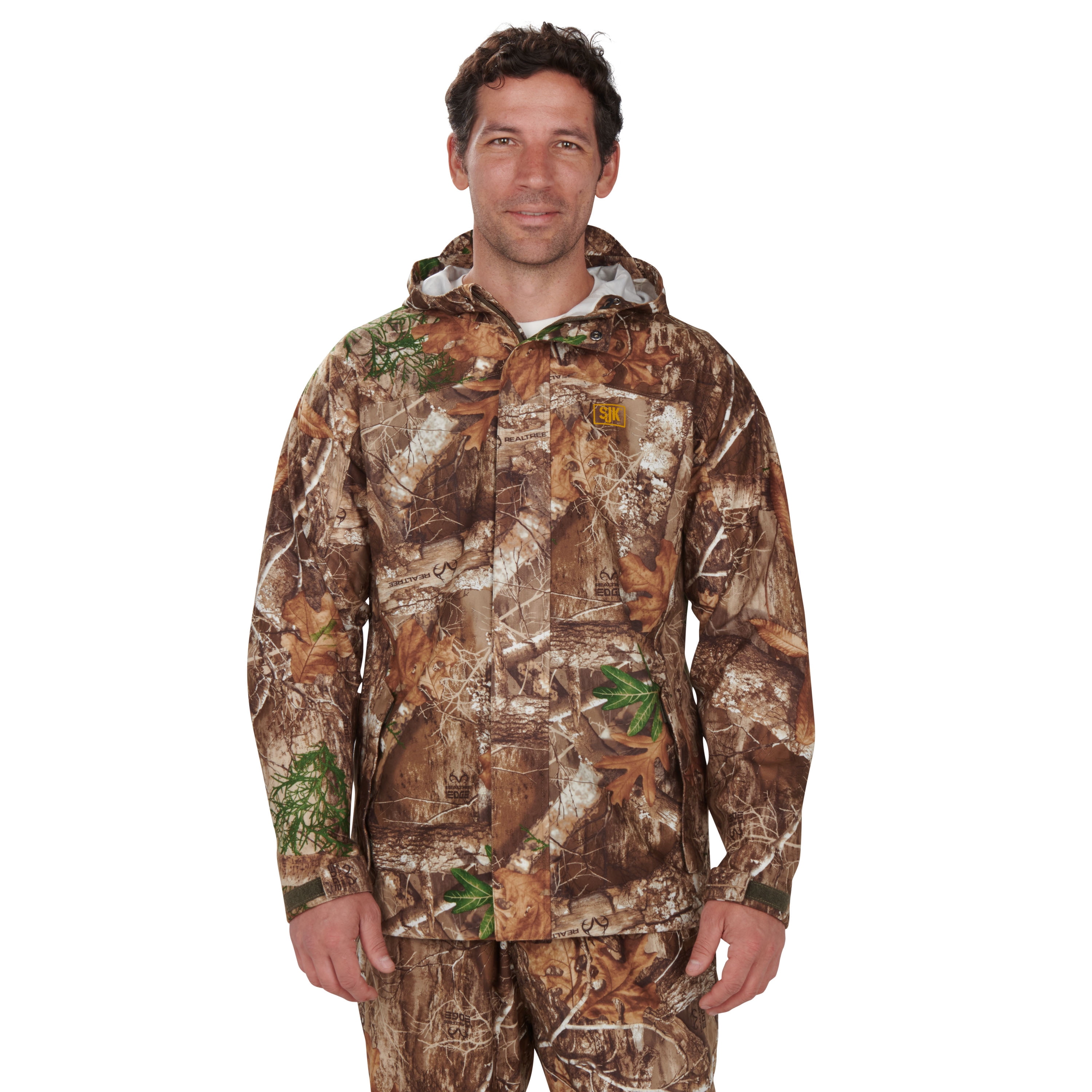 Boys XL Rain Coat Non Insulated Rain Jacket Hooded Realtree Camo Hunting Coat XL 