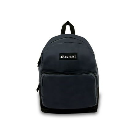 Everest Unisex Classic Backpack with Front Organizer, Navy Blue