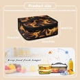 thumbnail image 7 of KUIFORTI Fire Print Lunch Bag Ice Packs Lunch Bag Lightweight Women Handbag Tote Bag Container Pouch for Travel Hiking Camping, 7 of 7