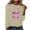 Beige, variant on Yxbdin Womens Breast Cancer Awareness Shirts Funny Pink Ribbon Graphic Tees Crewneck Long Sleeve Fashion Tops Cancer Fighter Tshirts