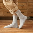 thumbnail image 4 of 5 Pairs Mid Length Men Socks, Thick Warm Winter Socks, USA Socks Fast S W6I3, 4 of 8