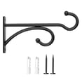 thumbnail image 4 of Clearance Under $4.49! 1PC Metal Plant Hanger, Wall Mounted Hook for Hanging Baskets & Bird Feeders, Iron, for Garden & Patio, (15x8cm, A), 4 of 5