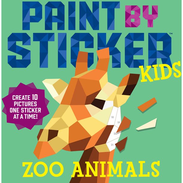 Workman Publishing Paint By Sticker Kids Zoo