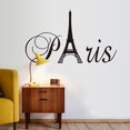 thumbnail image 3 of Gwong Decoración hogareña DISEÑO DE MODA PARIS EFIFFEL TORRE DE LASTAS EN INGLÉS Etiqueta engomada de la pared para la decoración del hogar Gwong 8816306, 3 of 6