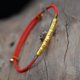 thumbnail image 3 of Pulsera de la suerte budista de hilo rojo tibetano para mujer y niña, cadena de mano ajustable hecha a mano, 3 of 3