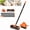 Orange, variant on 3-in-1 Versatile Weed Brush Combo Set with Long Handle | Floor Scrub Brush, Crack Weeder, Paver Joint Cleaner and Moss Removal Tool for Patio Driveway Walkway Deck Concrete