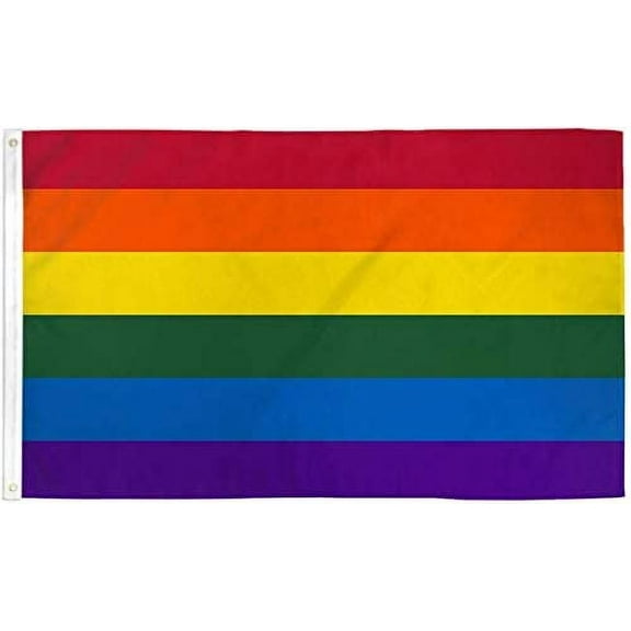 Rainbow Pride 4 Foot x 6 Foot Polyester Flag