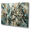 thumbnail image 2 of Designart "Brown And Green A Marble Effect" Abstract Marble Wall Art Print, 2 of 5