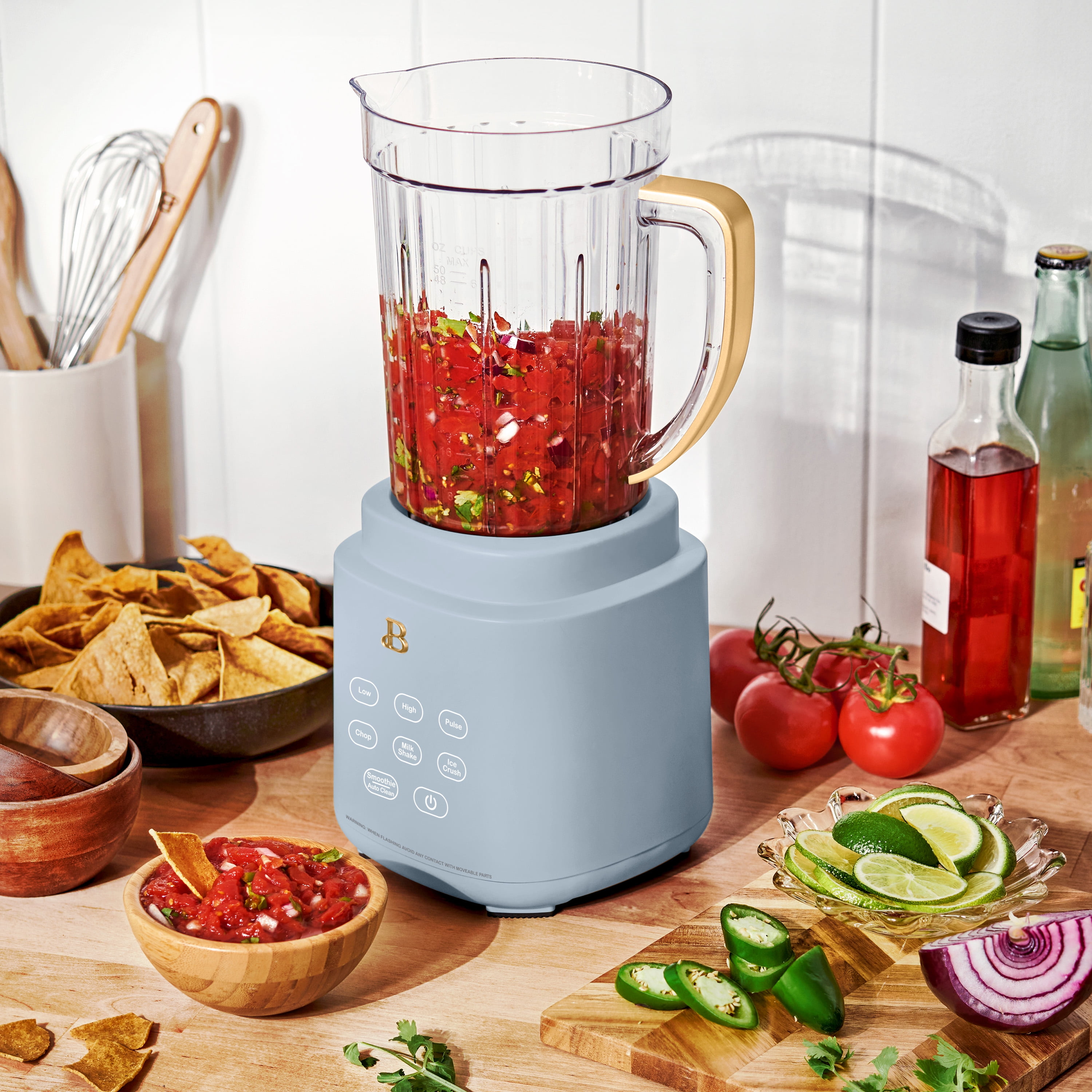 Free Shipping! Beautiful PowerExact Blender System Cornflower Blue