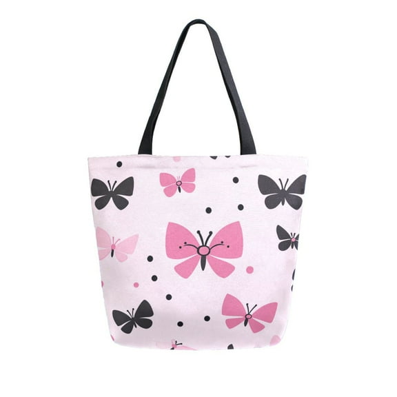 DIXRUYEE Tote Bag Women Weekender Travel Bag Shoulder Handbag Butterfly Kisses Printed