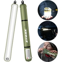 Solar/Type-C Rechargeable Camping Light Bar, IP66 Waterproof LED Tube, TPU Ultralight Electric Light, 2000mAh Foldable Inflatable Outdoor Tent Light for Camping, Hiking, Traveling, Party (Green 1 PC)