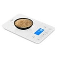 thumbnail image 4 of Ozeri Touch III 22 lbs (10 kg) Baking Kitchen Scale with Calorie Counter, in Tempered Glass, 4 of 8