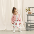 thumbnail image 5 of PatPat 2pcs Baby Girl Floral Print Naia™ Tank Dress and Ruffle Trim Long-sleeve Cardigan Set, 5 of 11