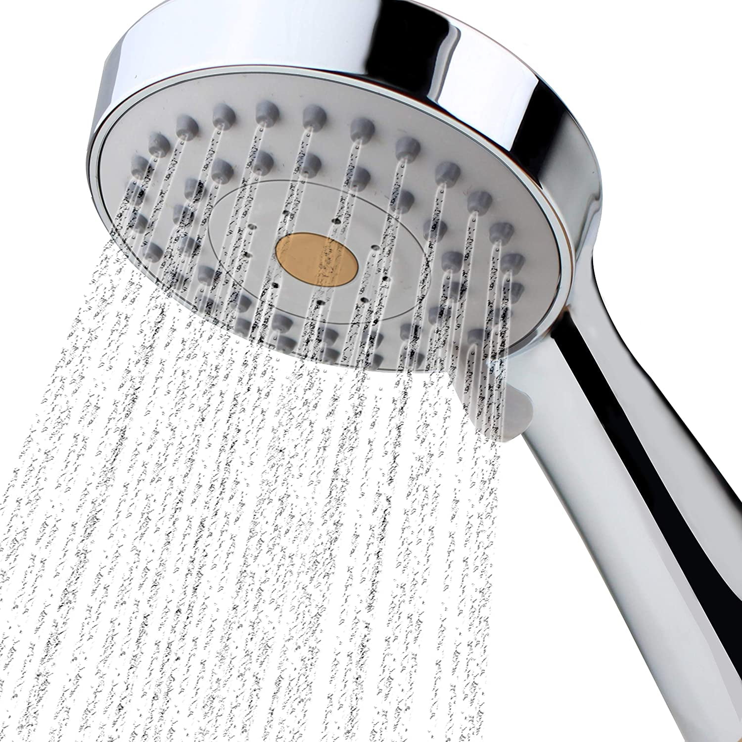 8" 5 Set High Pressure Handheld Shower Head Faucet Water Saving W/ Bracket&Hose
