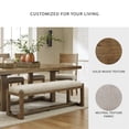 thumbnail image 4 of Signature Design by Ashley Cabalynn Farmhouse 63" Dining Bench, Light Brown, 4 of 6