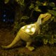thumbnail image 1 of Adorno de dinosaurio solar para jardín | Modelo de dinosaurio de resina con luces LED para decorar el patio y el césped | Figura de dinosaurio resistente a la intemperie, 1 of 5