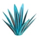 thumbnail image 2 of Fiudx Escultura de Planta de Tequila de Hierro, Diseño Artesanal Personalizado de Agave, Decoración Artística con Detalles En Azul, Adorno Único para Jardín, Decoración Del Hogar, 27 Cm de Altura, Ju, 2 of 3