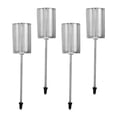thumbnail image 2 of Candelabros de 4 Piezas con Adorno de Extremo Puntiagudo, Decorativos para Comedor, Fiestas de Aniversario, Regalos, candelabro de Mesa Plata, 2 of 9
