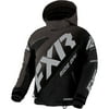 FXR Child CX Snowmobile Jacket HydrX F.A.S.T. Thermal Black Charcoal Grey - 6 220410-1008-06