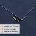 thumbnail image 2 of OPUX Chef Apron for Men, Kitchen Apron with Pockets for Women, Large Unisex Canvas Apron for Cooking Grilling BBQ Baking, Heavy Duty Apron for Work, Navy Blue, 2 of 8