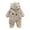Coffee, variant on MHZLDYZ Newborn Baby Jumpsuit Hooded Fleece Rompers Bear Ear Warm Thick Snowsuit Long Sleeve Onesies Outwear Outfits Jumpsuit Baby Winter Clothes (Pink,100)
