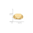 thumbnail image 5 of Real 14kt Yellow Gold Signet Ring Solid Back Size: 3; for Adults and Teens; for Women and Men, 5 of 5