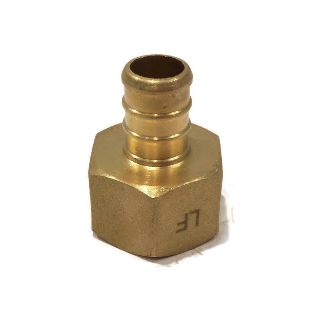 (10) 1/2" x 1/2" PEX Brass Female NPT Threaded Adapter Barbed Fitting