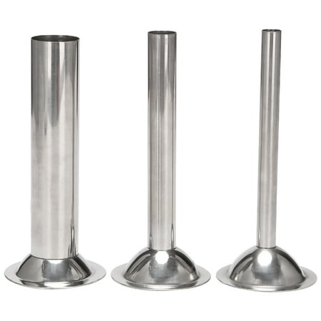 

Stuffing Tubes Stainless Steel Funnels Attachment for Sausage Stuffer for Food Grinders ( 3) Stainless Steel Funnels Base Diameter:68mm
