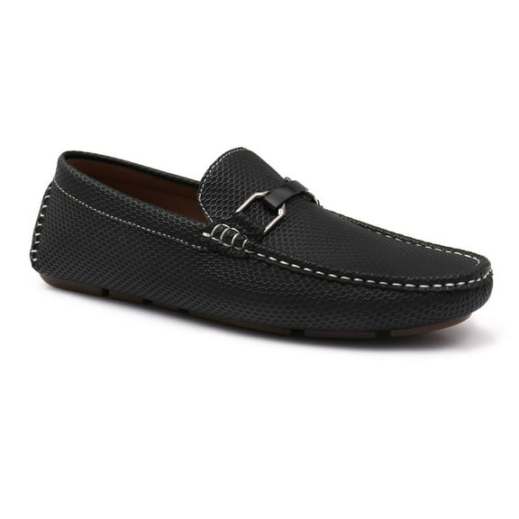 Aston Marc Men's Embossed Loafers Color: Black Size: 8