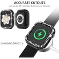 thumbnail image 3 of 4 Pack Compatible with Apple Watch 38mm Case Cover,Crystal Bling Case Diamond Protective Face Cover Protector Sparkling Frame Covers Bumper for iWatch Series 7 6 5 4 3 2 1 SE Women Girls, 3 of 5