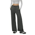 thumbnail image 5 of Comdrip Soft Sweatpants for Women, All Women Casual Linen Pants 30"/32"/34"/36" inseam Waist Beach Summer Trousers with Pockets Womens Tall Sweatpants Dark Gray S, 5 of 5