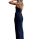 thumbnail image 3 of VISgogo, vestido ajustado informal para mujer, falda/vestido de punto de algodón de vacaciones de Color sólido, ropa de hogar para mujer VISgogo moda, 3 of 4