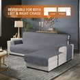 thumbnail image 7 of Timeles Waterproof Sectional Sofa Covers 1 Piece L Shaped Couch Slipcover Reversible Chaise Lounge Cover for Sectional Sofa Furniture Protector Cover for Kids Pets (Small, Dark Gray), 7 of 7
