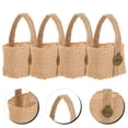 thumbnail image 4 of KAKOWELY 4 bolsas de dulces para banquetes, bolsas de almacenamiento decorativas, cestas de flores, bolsas de arpillera para fiestas de bodas., 4 of 5
