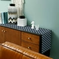 thumbnail image 6 of Navy Blue Morocco Cotton Linen Table Runner 16 x 72 inch Modern Farmhouse Minimalist Plaid Non-slip Rectangular Dining Table Decor for Wedding Party Holiday Dinner, 6 of 8