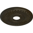 thumbnail image 3 of Ekena Millwork 16"OD x 3 5/8"ID x 3/4"P Melonie Ceiling Medallion (Fits Canopies up to 6 3/8"), Hand-Painted Stone Hearth Crackle, 3 of 6