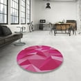 thumbnail image 3 of Ahgly Company Indoor Rectangle Patterned Dark Hot Pink Abstract Area Rugs, 2' x 3', 3 of 6