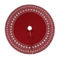 thumbnail image 1 of yuksok 36inch Xmas Tree Base Cover Flower Decorative Christmas Tree Skirt Xmas Tree Mat 92cm Red, 1 of 8