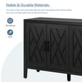 thumbnail image 2 of Aukfa Wood Sideboard Storage Cabinet with 4 Door for Entryway Living Room Hallway,Black, 2 of 8