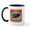 White/Navy Inside, variant on CafePress - Rare Inverted Jenny Stamp Mug - 11 oz Ceramic Mug - Novelty Coffee Tea Cup