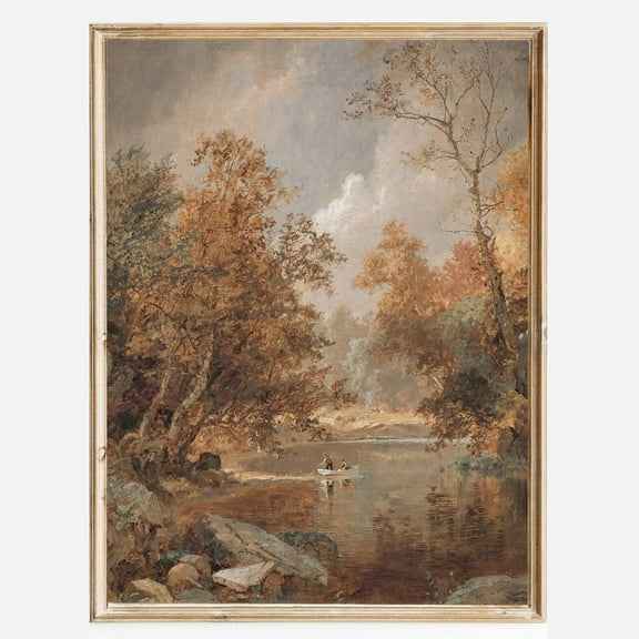 Vintage Fall Wall Art Decor for Living Room Bedroom Autumn Landscape Pictures Wall Decor Canvas Prints Art Kitchen Country Paintings Farmhouse Retro Home Decoration